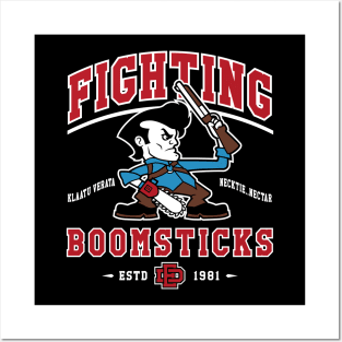 Fighting Boomsticks - Evil Dead - Horror - College Mascot Posters and Art